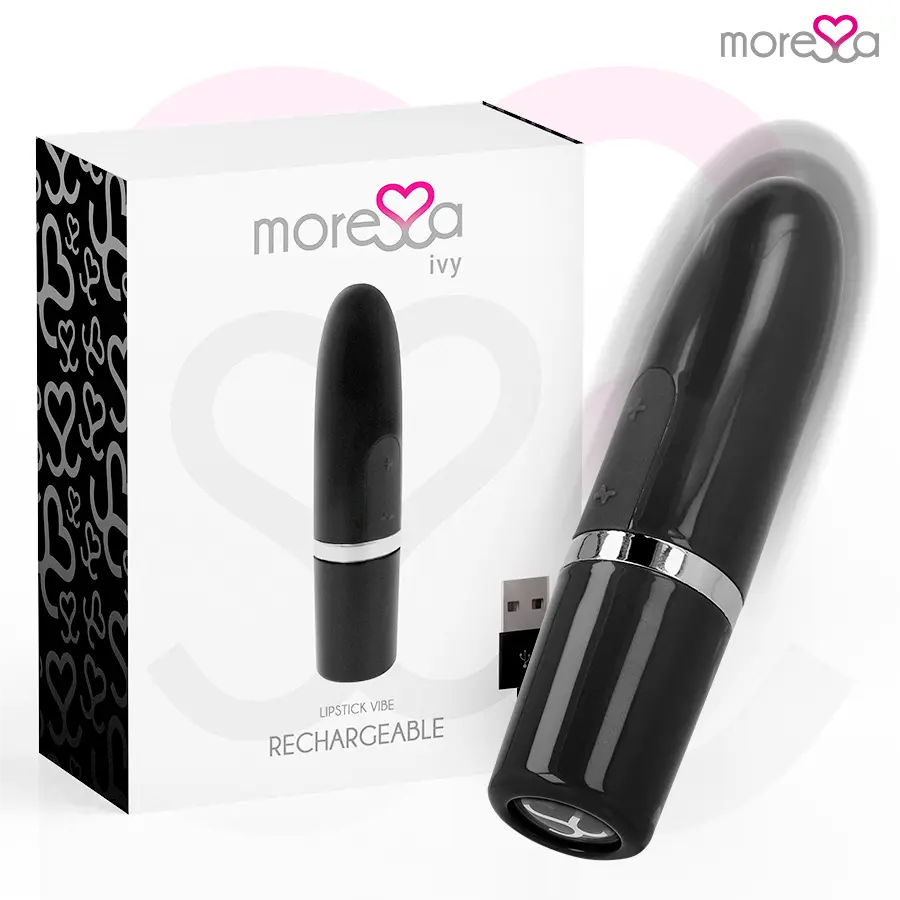 MORESSA - IVY MASAJEADOR SIMULADOR LABIAL DE VIAJE NEGRO 