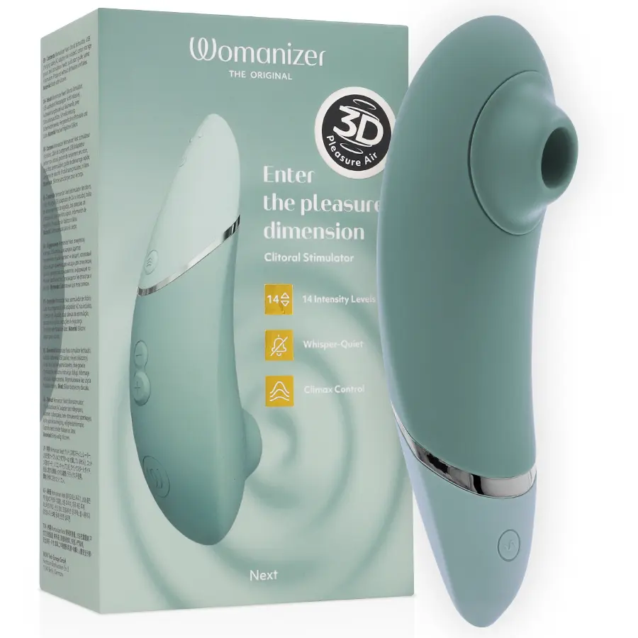 WOMANIZER - NEXT ESTIMULADOR DE CLITORÍS VERDE CLARO 