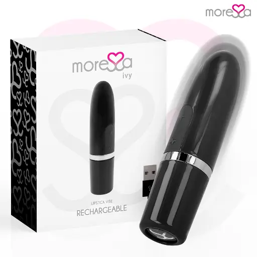 MORESSA - IVY MASAJEADOR SIMULADOR LABIAL DE VIAJE NEGRO 